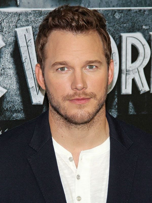 Chris Pratt op de filmset van Jurassic World